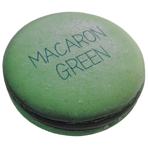 РМР-2620 DEWAL Зеркало карманное круглое Макарони зеленое, 6*6*1,5 см