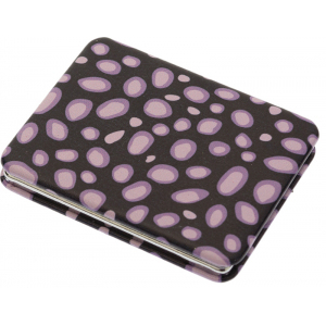 РМР-5573В DEWAL Зеркало карманное прямоугольное Пурпурный гепард, 5,5*1*7 см