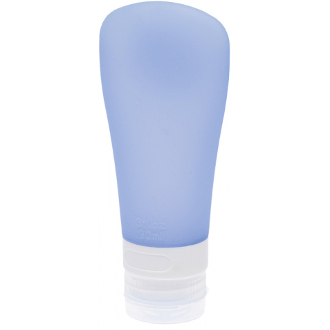 DFZ-3 Dewal Beauty Дорожная баночка для путешествий синяя с присоской, 90 мл.