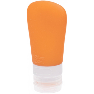 DFZ-2 Dewal Beauty Дорожная баночка для путешествий оранжевая с присоской, 60 мл.