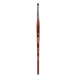 GN93R Кисть для геля Синтетика коричневая Лепесток №6