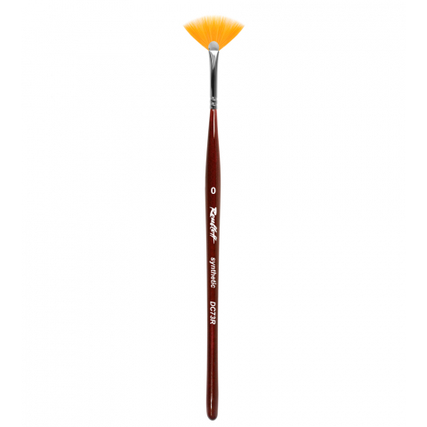 DС73R Кисть Веерная, синтетика рыжая №00