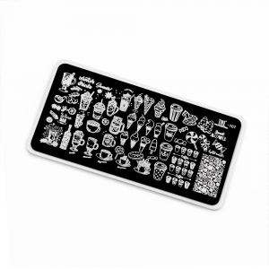 TNL Пластина для стемпинга №107 Premium - Winter sweets