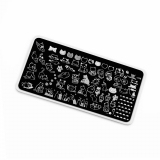 TNL Пластина для стемпинга №108 Premium - mini Kitty