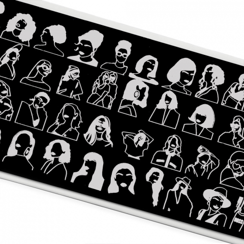 TNL Пластина для стемпинга №109 Premium - Modern Women