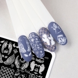 TNL Пластина для стемпинга №111 Premium - На крыльях любви