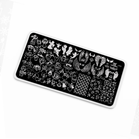 TNL Пластина для стемпинга №111 Premium - На крыльях любви