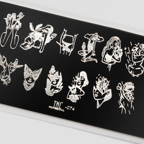 TNL Пластина для стемпинга №74 Premium