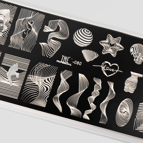 TNL Пластина для стемпинга №80 Premium