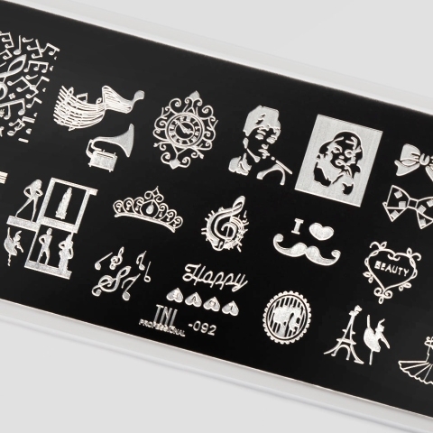 TNL Пластина для стемпинга №92 Premium