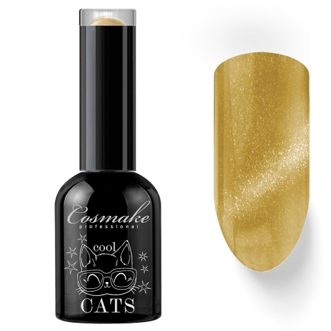Cosmake 07 Гель-лак Кошачий глаз Салатный, 11 мл.