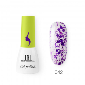 TNL Гель-лак 8 Чувств Mini №342 крупный аметист, 3,5 мл.