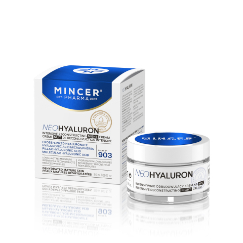 MINCER Интенсивно восстанавливающий ночной крем для лица с гиалуроном №903, 50 мл.
