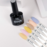 TNL Закрепитель для гель-лака Матовый Smuzi №02 с блестками, 10 мл.