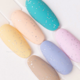 TNL Закрепитель для гель-лака Матовый Smuzi №02 с блестками, 10 мл.