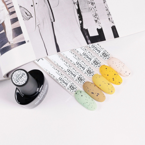 TNL Закрепитель для гель-лака Матовый Smuzi №03 с блестками, 10 мл.