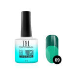 TNL Гель-лак Thermo №09 изумрудный-нефритовый с перламутром, 10 мл.