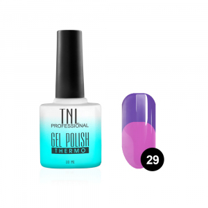 TNL Гель-лак Thermo №29 фиолетовый/ярко-розовый, 10 мл.