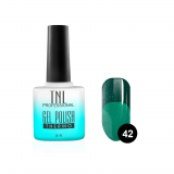 TNL Гель-лак Thermo №42 изумрудный/малахитовый с микроблестками, 10 мл.