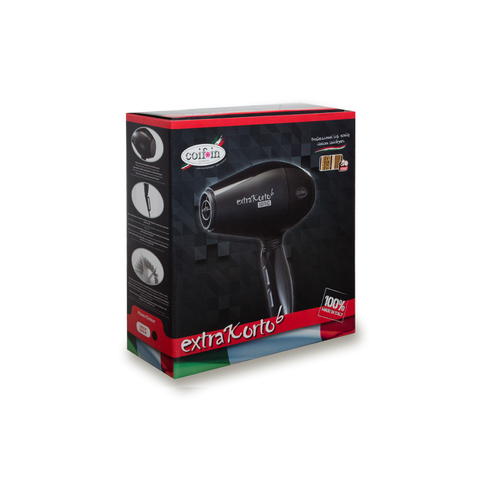 EK6K Фен COIF*IN 2000 Вт, 3 насадки, с ионизацией, чёрный