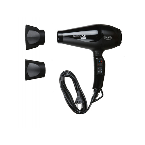 KA2H Фен COIF*IN 2200 Вт, 2 насадки, с ионизацией, чёрный