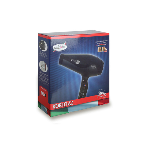 KA2H Фен COIF*IN 2200 Вт, 2 насадки, с ионизацией, чёрный