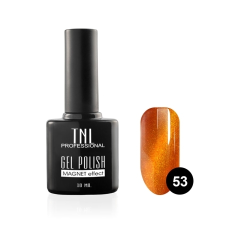 TNL Гель-лак Кошачий глаз №53 тыквенный, 10 мл.