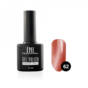 TNL Гель-лак Кошачий глаз №62 красная глина, 10 мл.