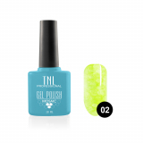 TNL Гель-лак Mosaic effect №02 неоновый желтый, 10 мл.