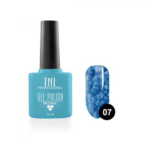 TNL Гель-лак Mosaic effect №07 ультрамарин, 10 мл.