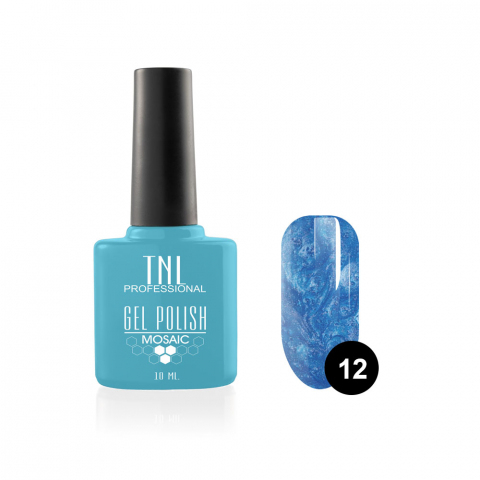 TNL Гель-лак Mosaic effect №12 сапфировый, 10 мл.