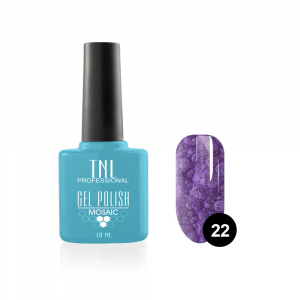 TNL Гель-лак Mosaic effect №22 фиалковый, 10 мл.