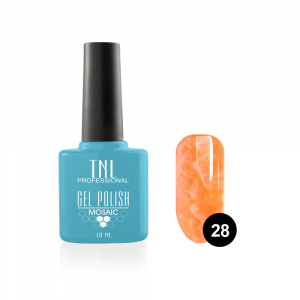 TNL Гель-лак Mosaic effect №28 манго, 10 мл.
