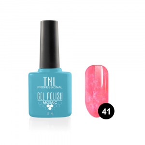 TNL Гель-лак Mosaic effect №41 американский розовый, 10 мл.