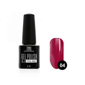TNL Гель-лак 3 в 1 №04 алый, 6 мл.