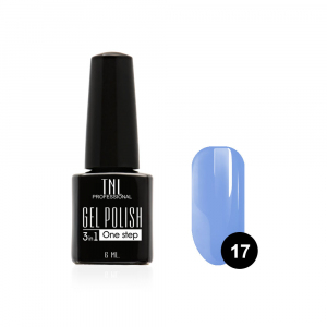 TNL Гель-лак 3 в 1 №17 васильковый, 6 мл.