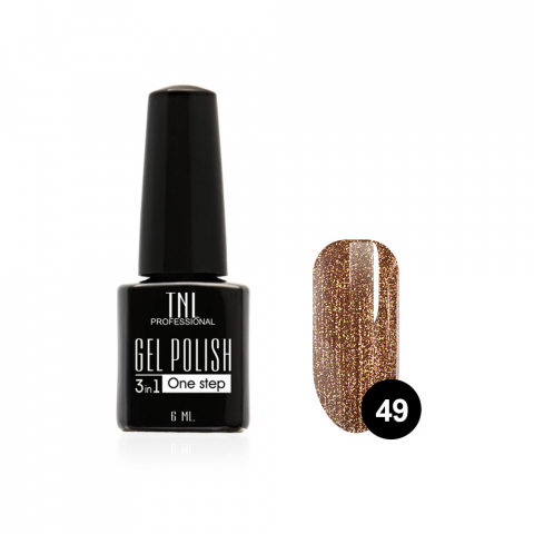 TNL Гель-лак 3 в 1 №49 бронзовый, 6 мл.