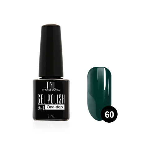 TNL Гель-лак 3 в 1 №60 пихтовый, 6 мл.