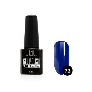 TNL Гель-лак 3 в 1 №73 синий самоцвет, 6 мл.