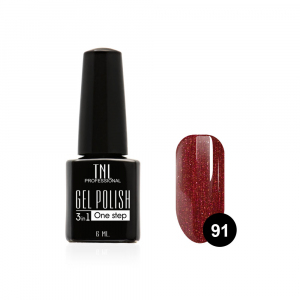 TNL Гель-лак 3 в 1 №91 вишневый пирог, 6 мл.