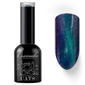 Cosmake 40 Гель-лак Кошачий глаз Сине-зеленый, 11 мл.