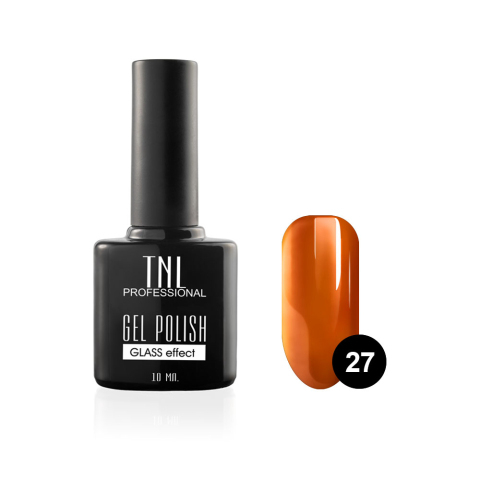 TNL Гель-лак Зеркальный блеск №27 тыквенный, 10 мл.