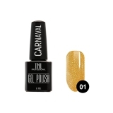 TNL Гель-лак Карнавал №001 золото Венеции, 6 мл.