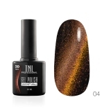 TNL Гель-лак Кошачий глаз 3D №04 ореховый, 10 мл.