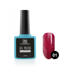 TNL Гель-лак Diamond №01 Алмаз, 10 мл.