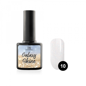 TNL Гель-лак Galaxy shine №10 белый с шиммером, 10 мл.