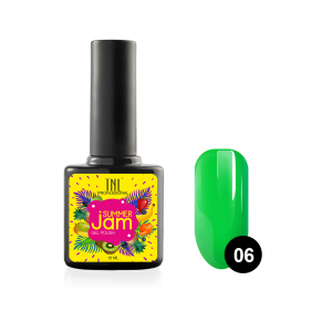 TNL Гель-лак Summer Jam №06 неоновый зеленый, 10 мл.