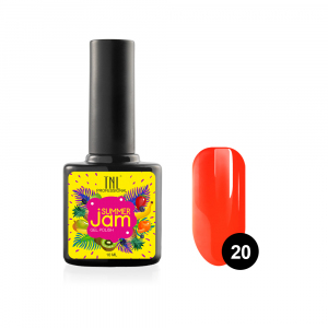 TNL Гель-лак Summer Jam №20 неоновый рыжий, 10 мл.