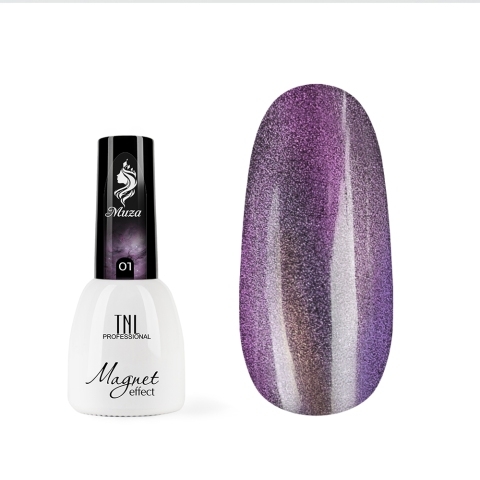 TNL Гель-лак Кошачий глаз Muza №01 Нежный ангел, 7 мл.