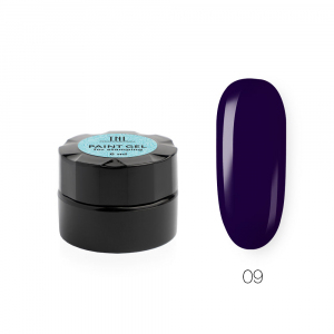 Гель-краска для стемпинга TNL №09 темно-фиолетовая, 6 мл.